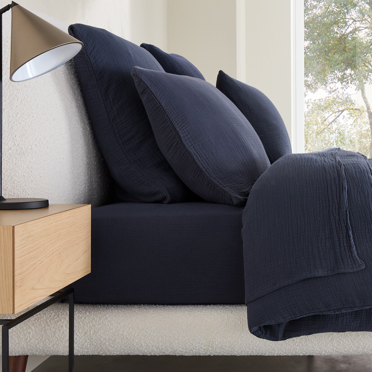 Federa Per Guanciale Garza Di Cotone Biologico Yafa Casa E Giardino Biancheria Lenzuola Coperte Federe Copricuscini La Redoute
