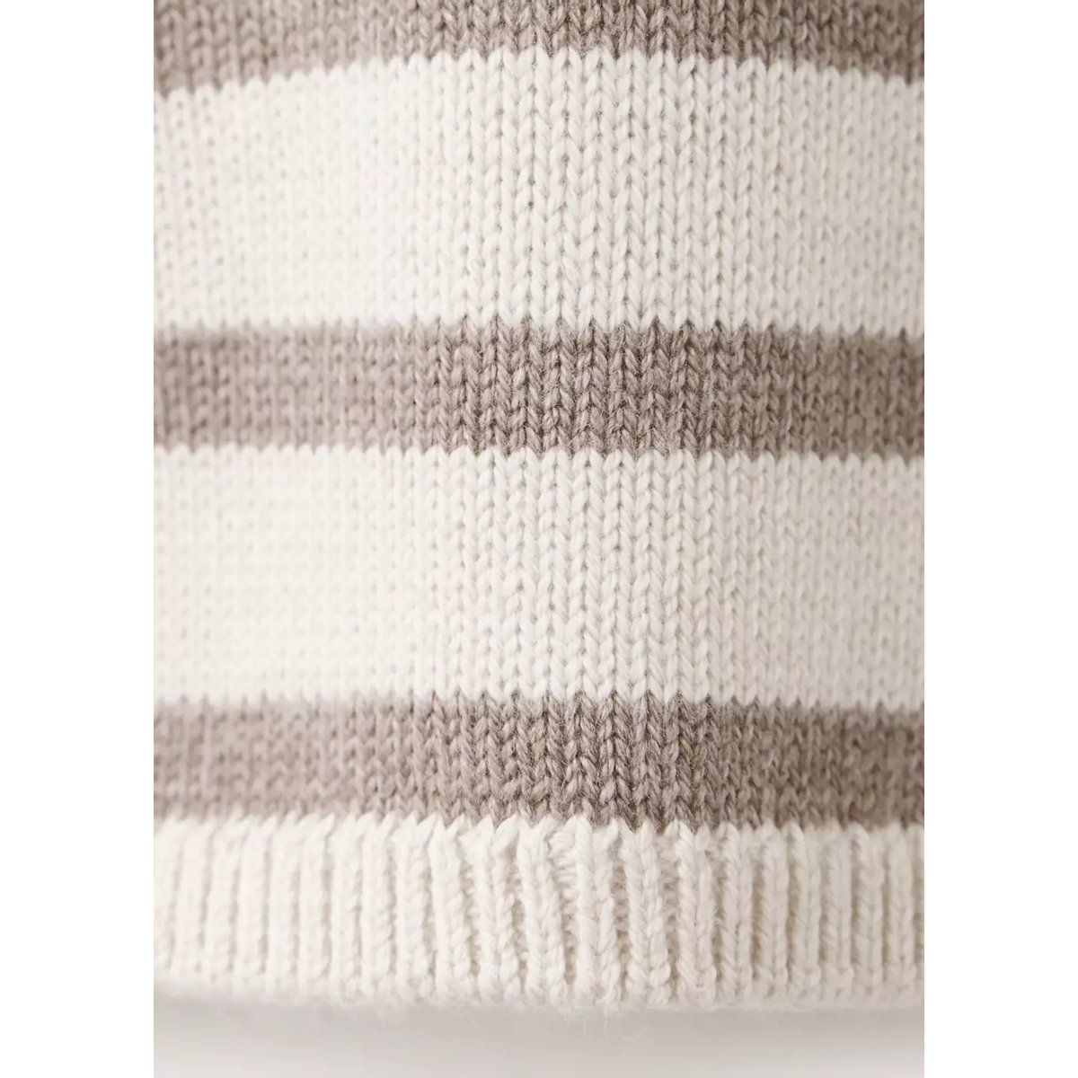Pull-over en maille à rayures sable, MANGO BABY