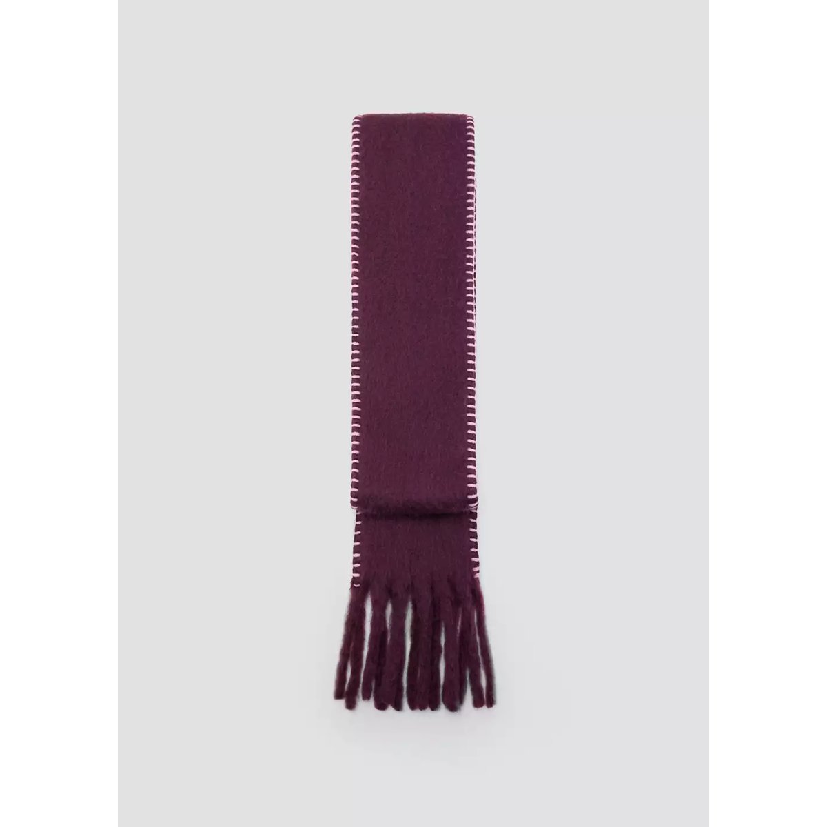 Écharpe liseré contrasté violet, MANGO KIDS