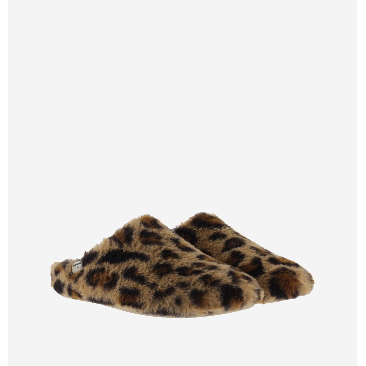 Norte Animal Print Faux Fur Lined Slippers leopard print, VICTORIA