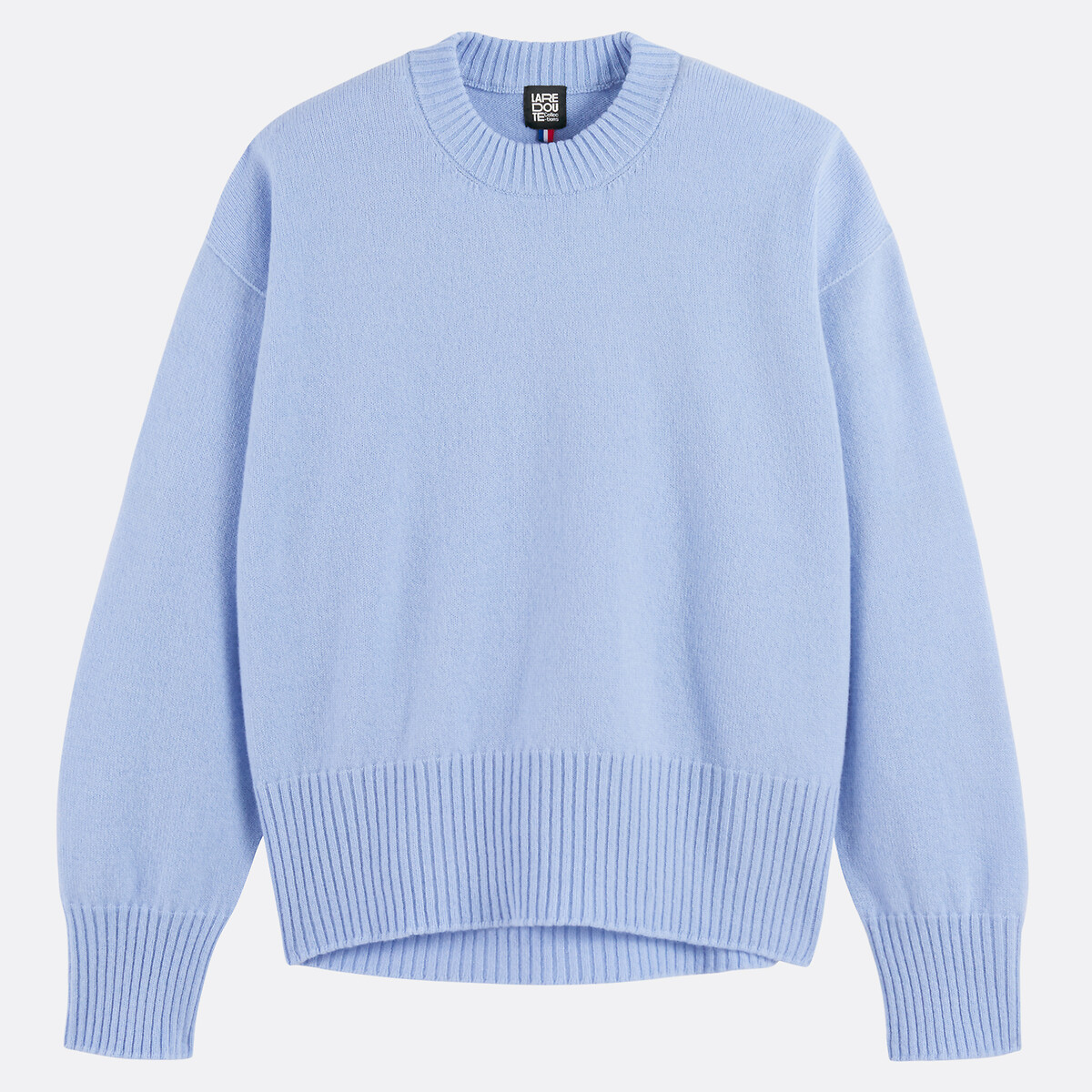 Maglione lana e cachemire made in France blu pastello, LA REDOUTE COLLECTIONS