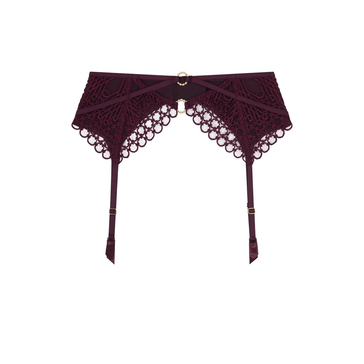Porte-jarretelles Eloge du Desir violet, AUBADE