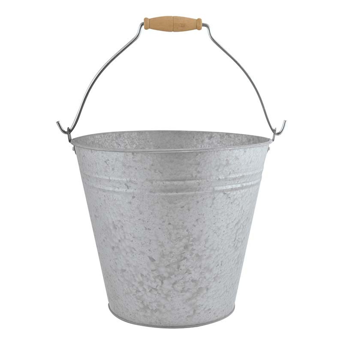 Seau en Zinc Patiné 9.5L avec anse couleur unique, ESSCHERT DESIGN