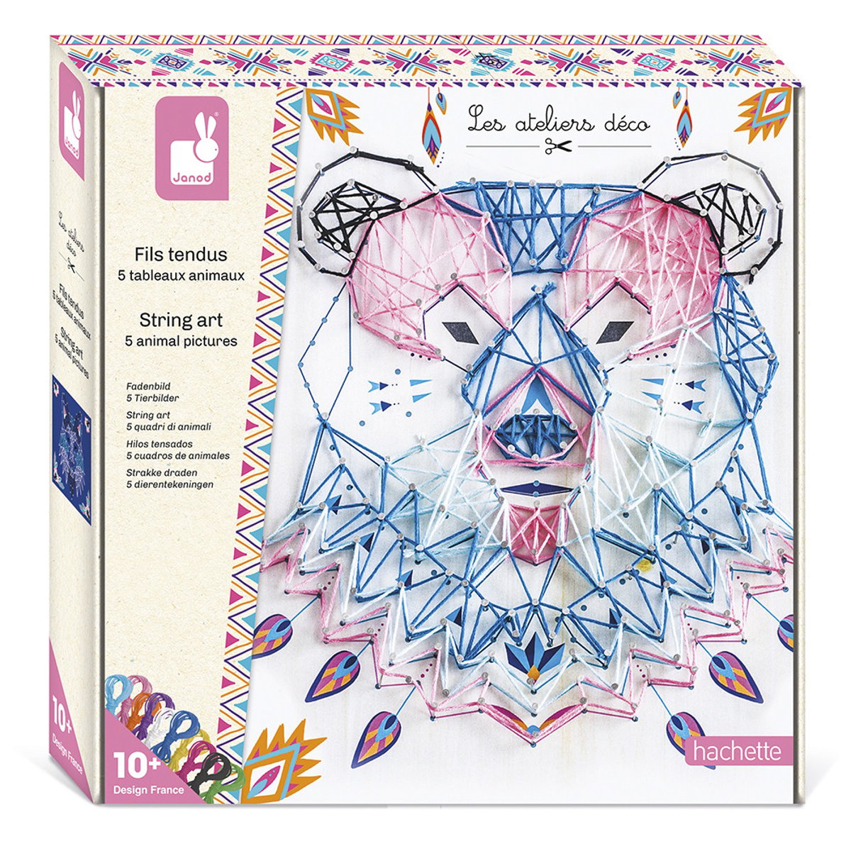 Kit Créatif - Fils Tendus Animaux multicolore, JANOD