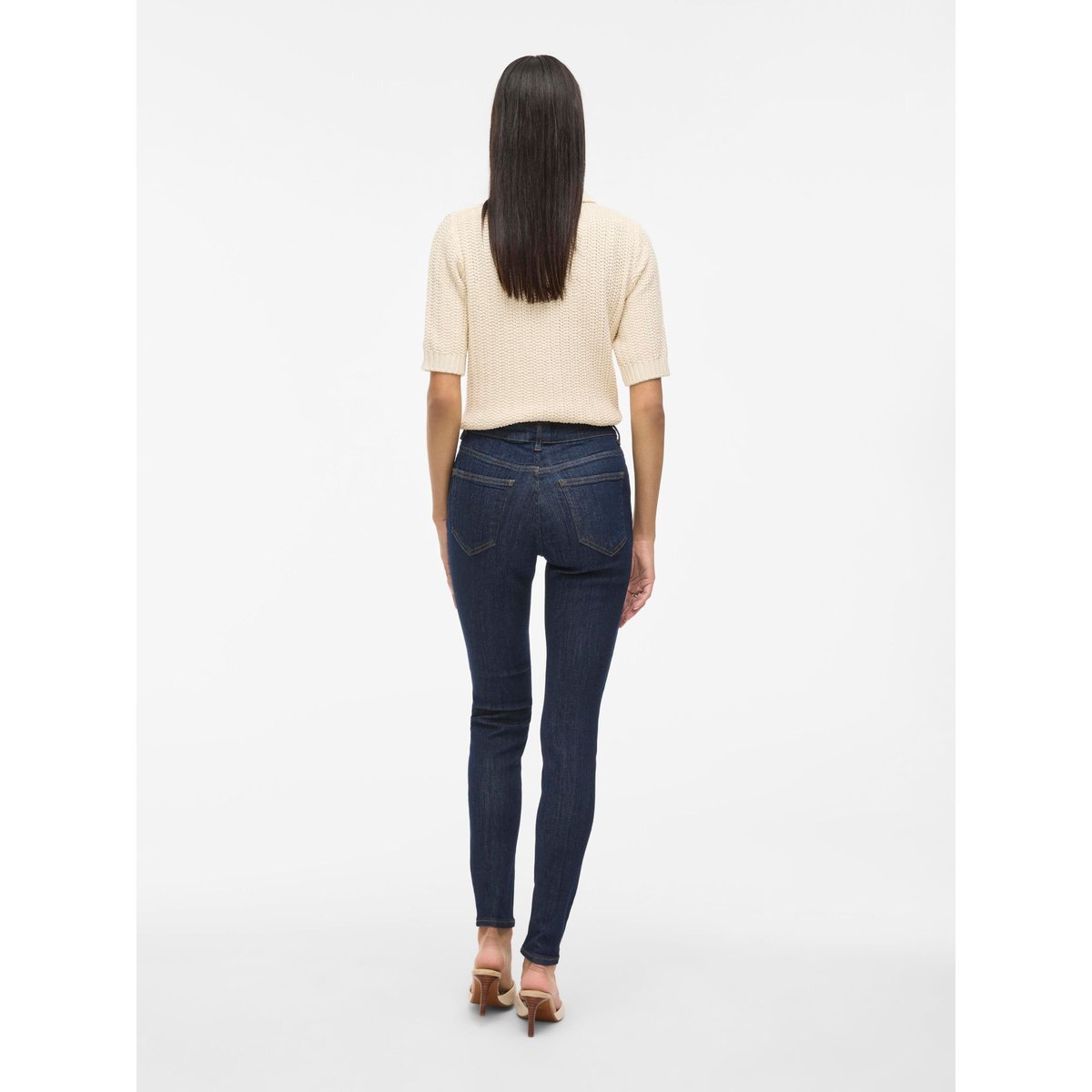 Jean Skinny dark blue denim, VILA