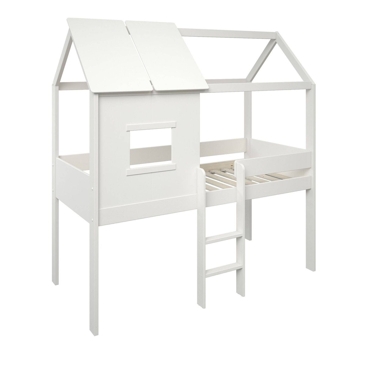 Lit cabane - TEDDY blanc, CAMIF