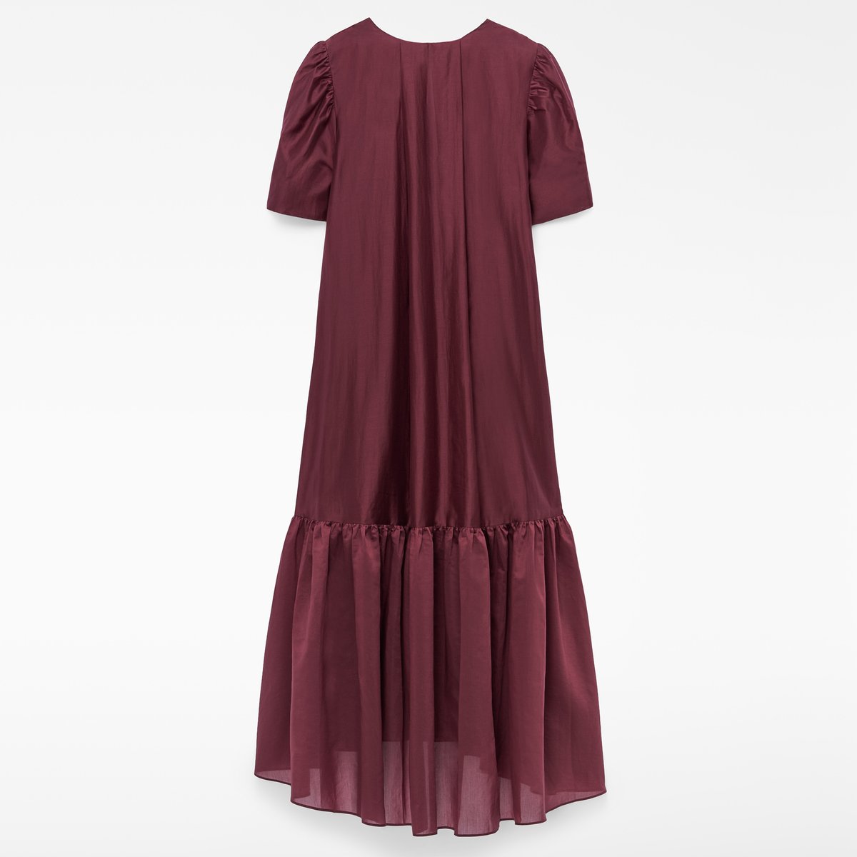 Robe en lyocell grenat, ADOLFO DOMINGUEZ
