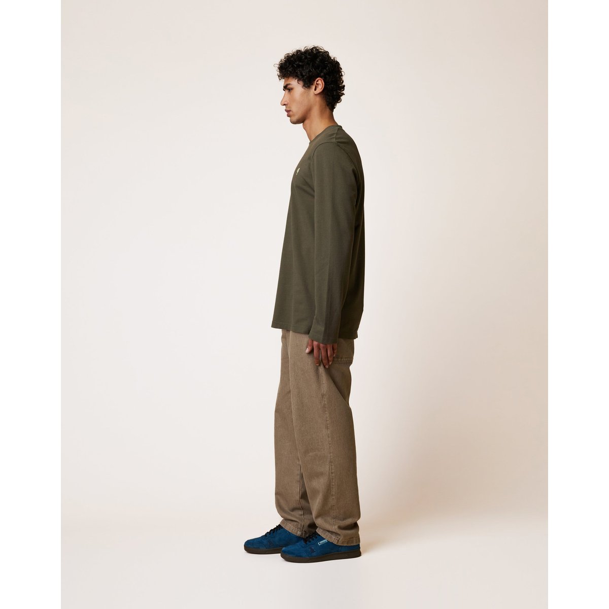 T-shirt en maille kaki, FAGUO