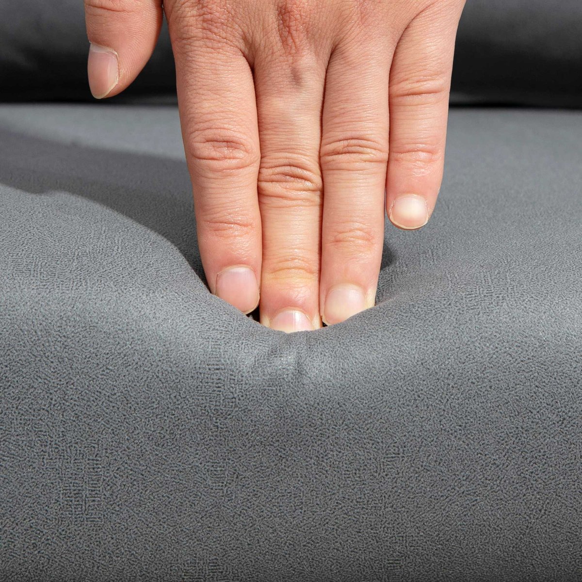 Accent Chair Tissu microfibre (100% gris foncé, HOMCOM