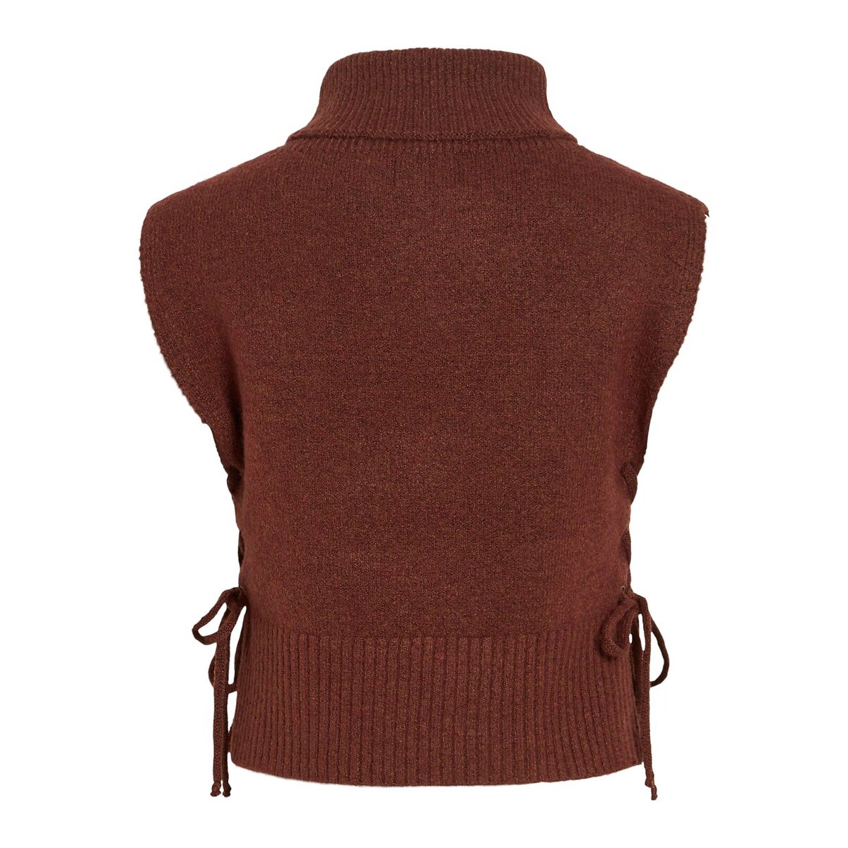 Pull sans manches col roulé bordeaux, VILA
