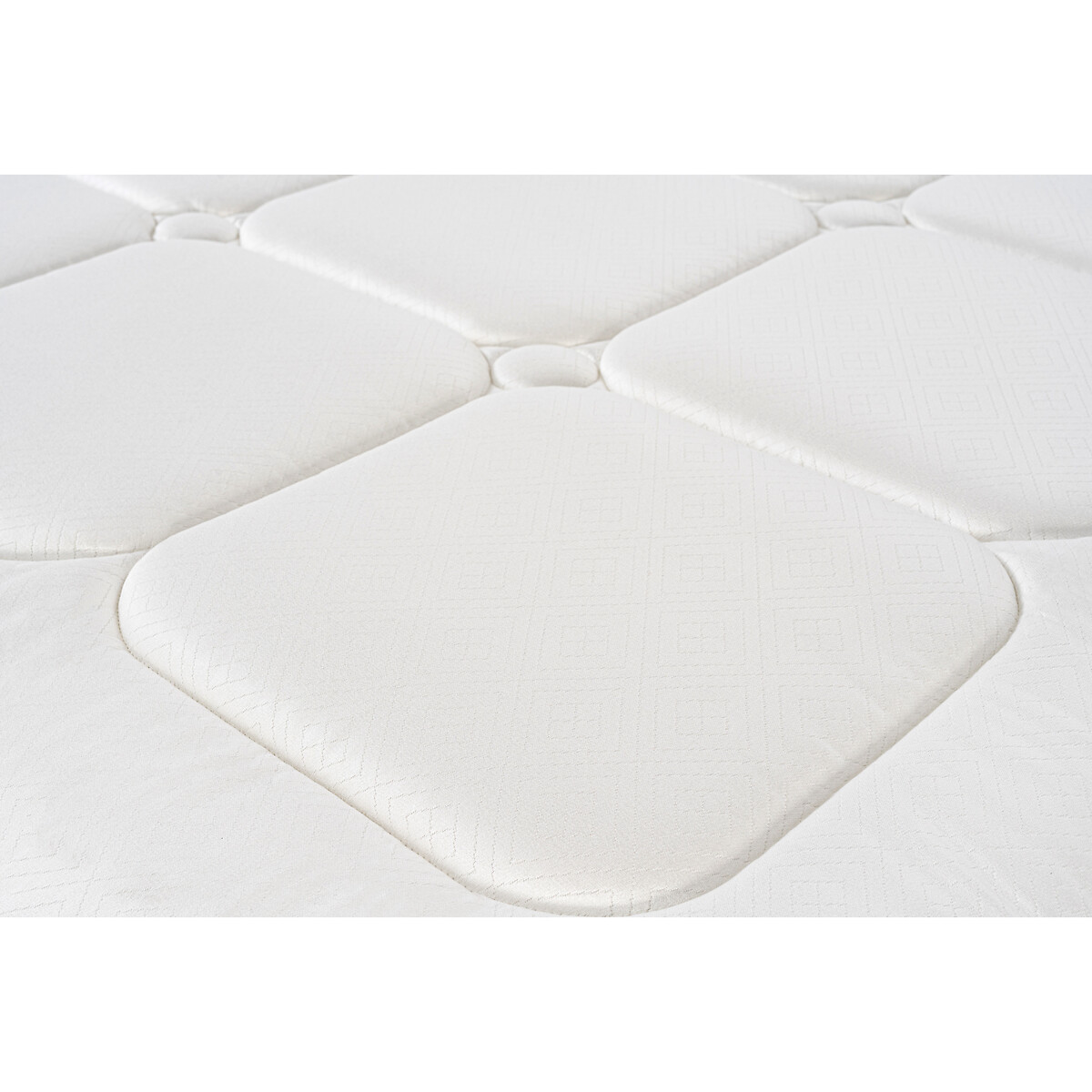 Matelas ressorts multi-actif 5 zones L'inoubliable blanc/gris souris, EPEDA