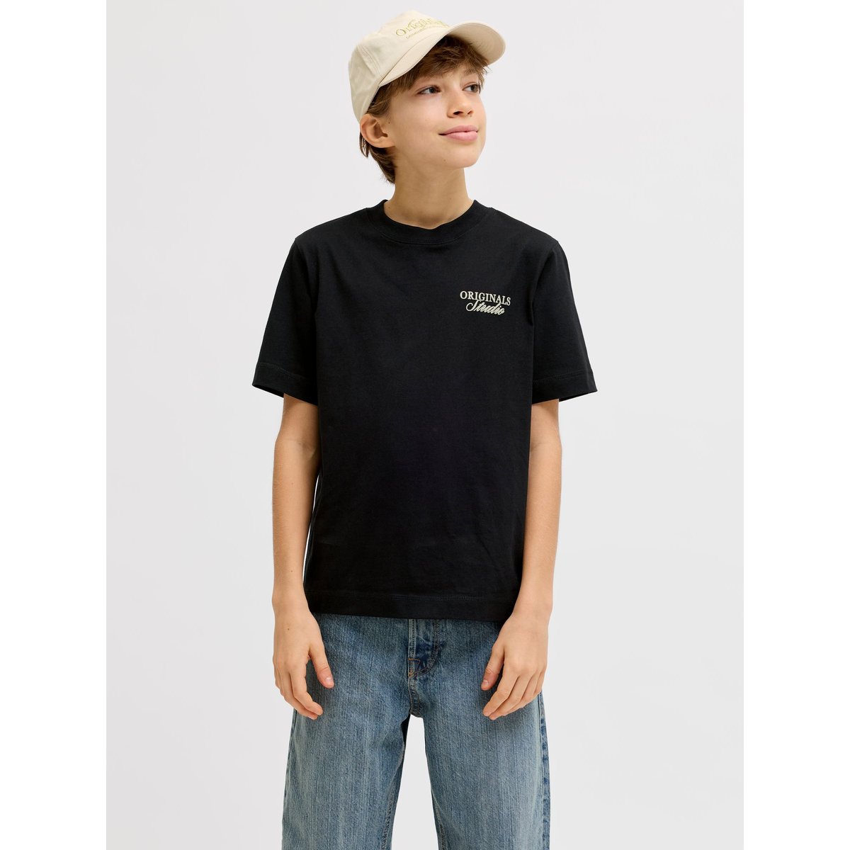 T-Shirt black 1, JACK & JONES JUNIOR