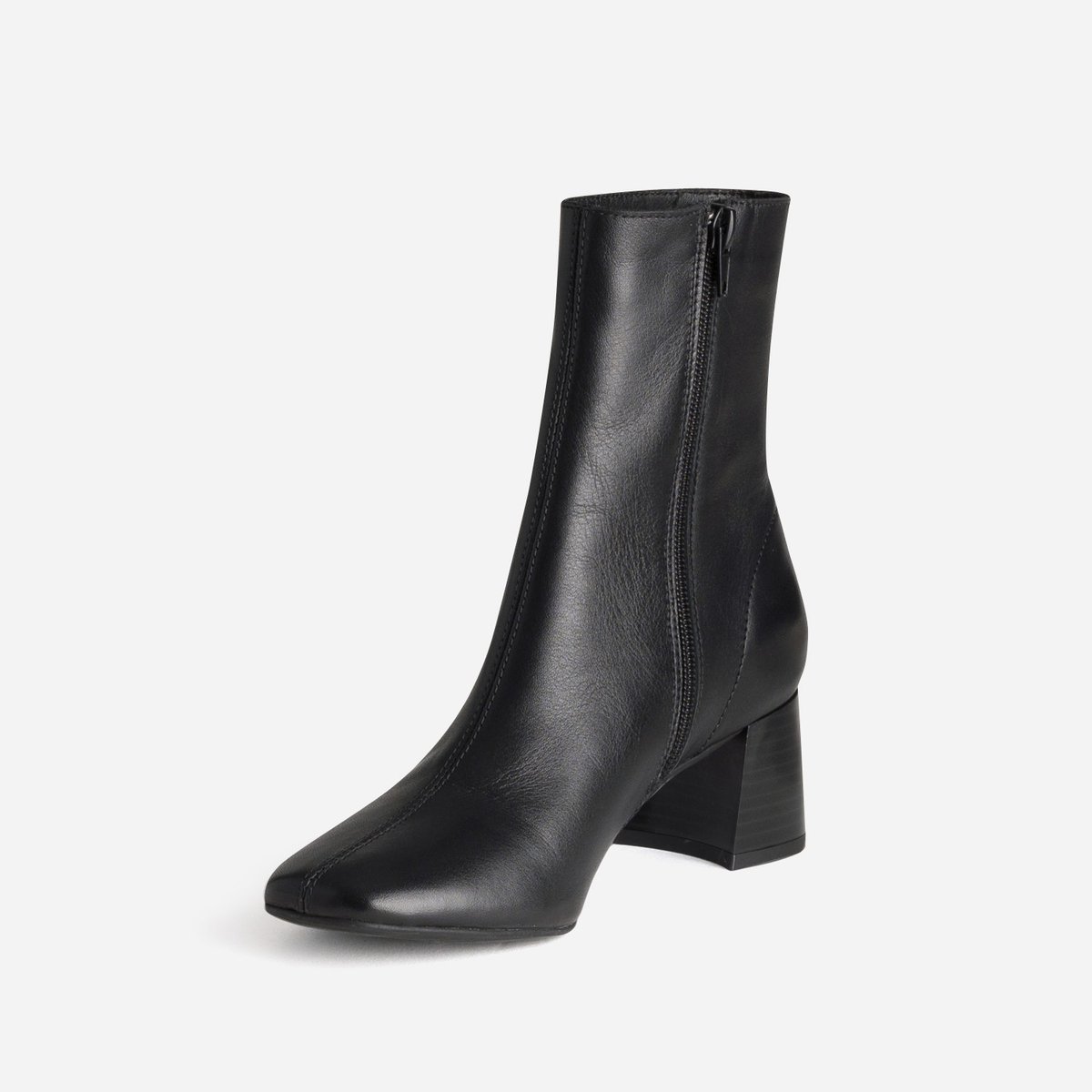 Boots À Talon en cuir NESSIA noir, ERAM