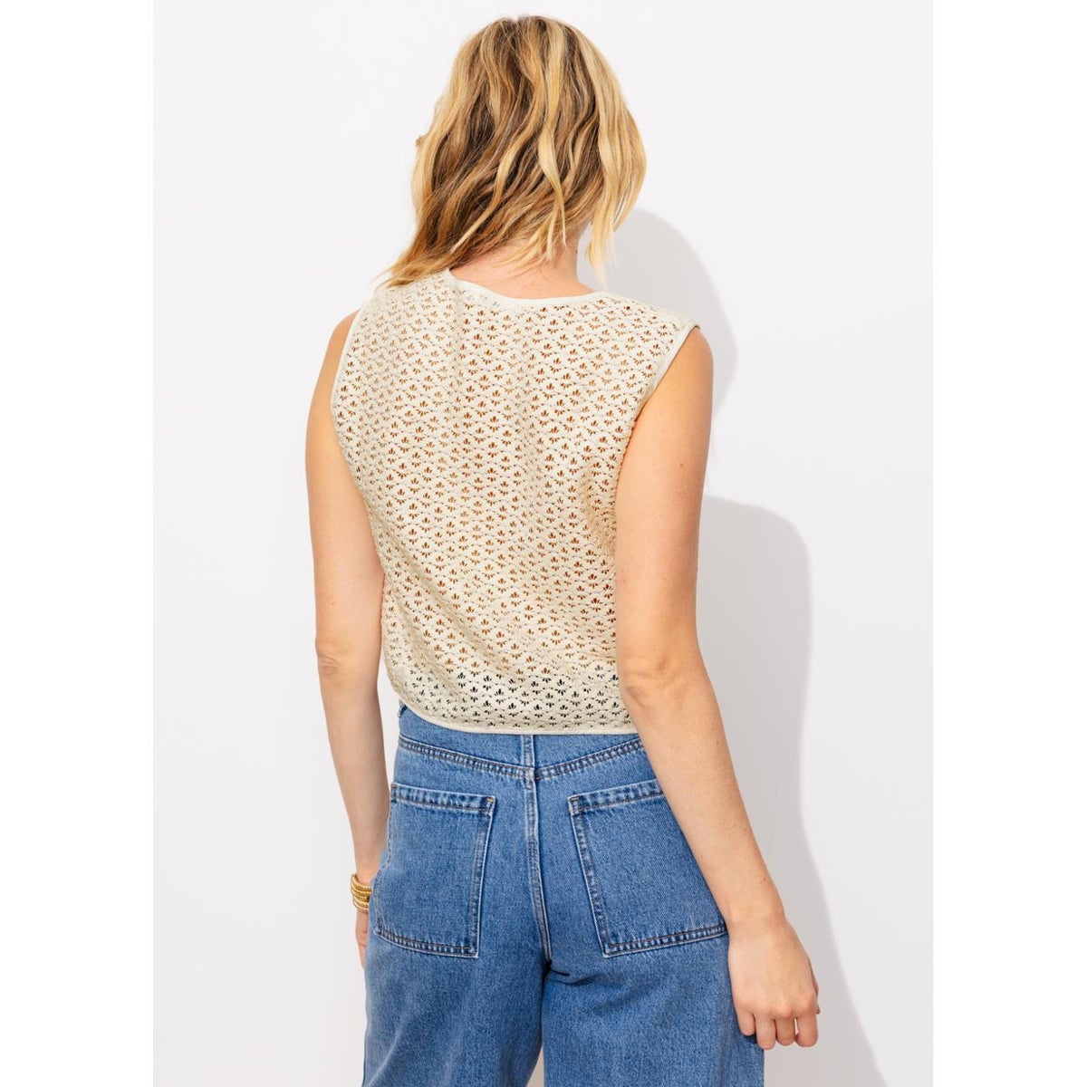Boléro en crochet ecru, PROMOD