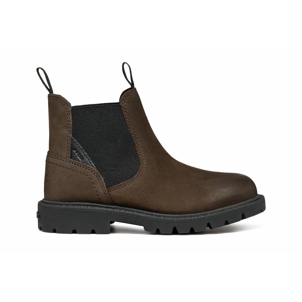 Boots chelsea en cuir Shaylax marron foncé, GEOX