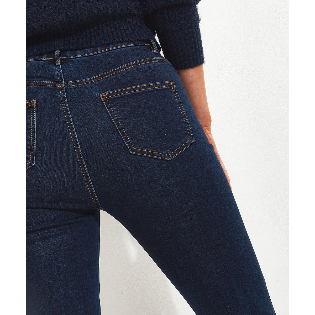 Jean Coupe Skinny en Contenu Recyclé marine, JOE BROWNS