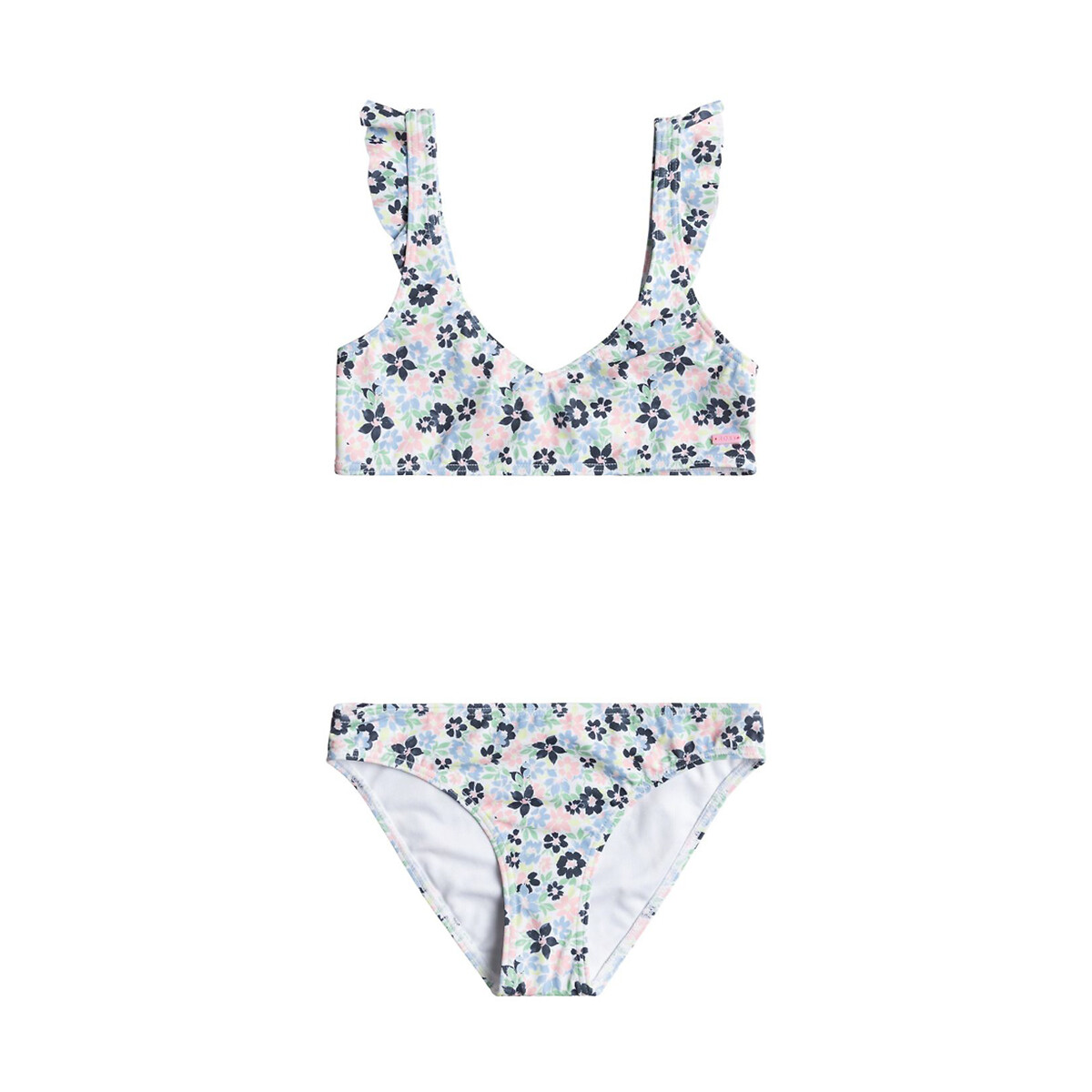 Maillot de bain 2 pièces bleu/imprimé fleuri, ROXY