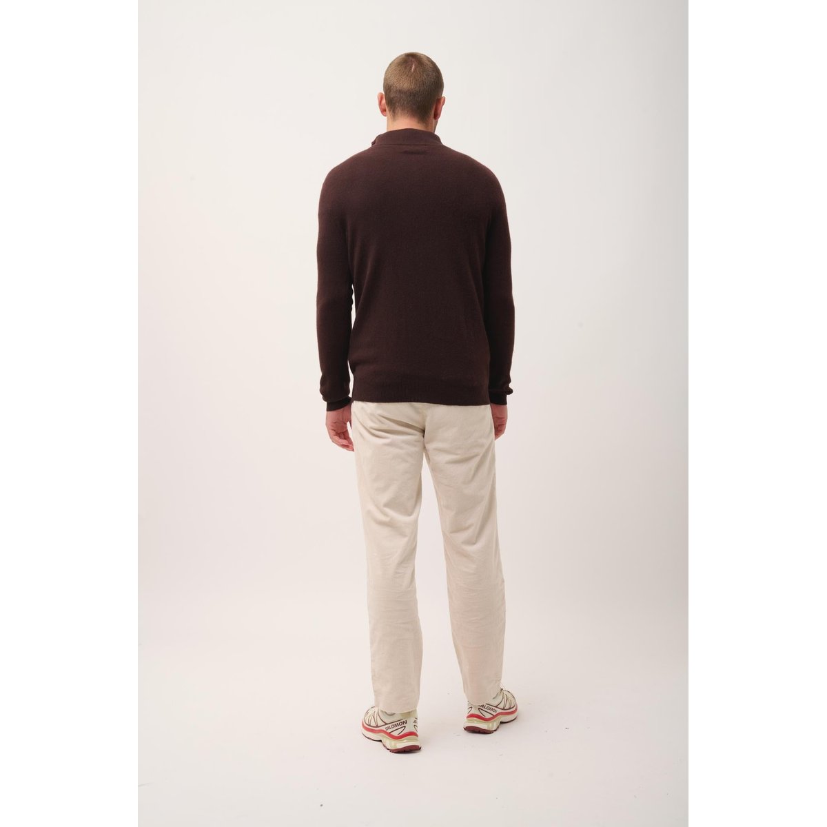 Pull Camionneur Choco Bradley marron foncé, JUST CASHMERE