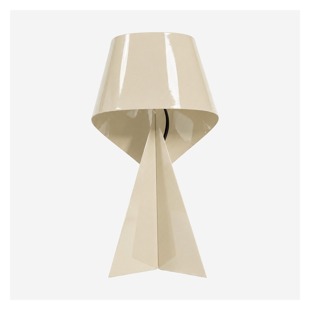 Lampe de table en métal RIBBON beige, HABITAT