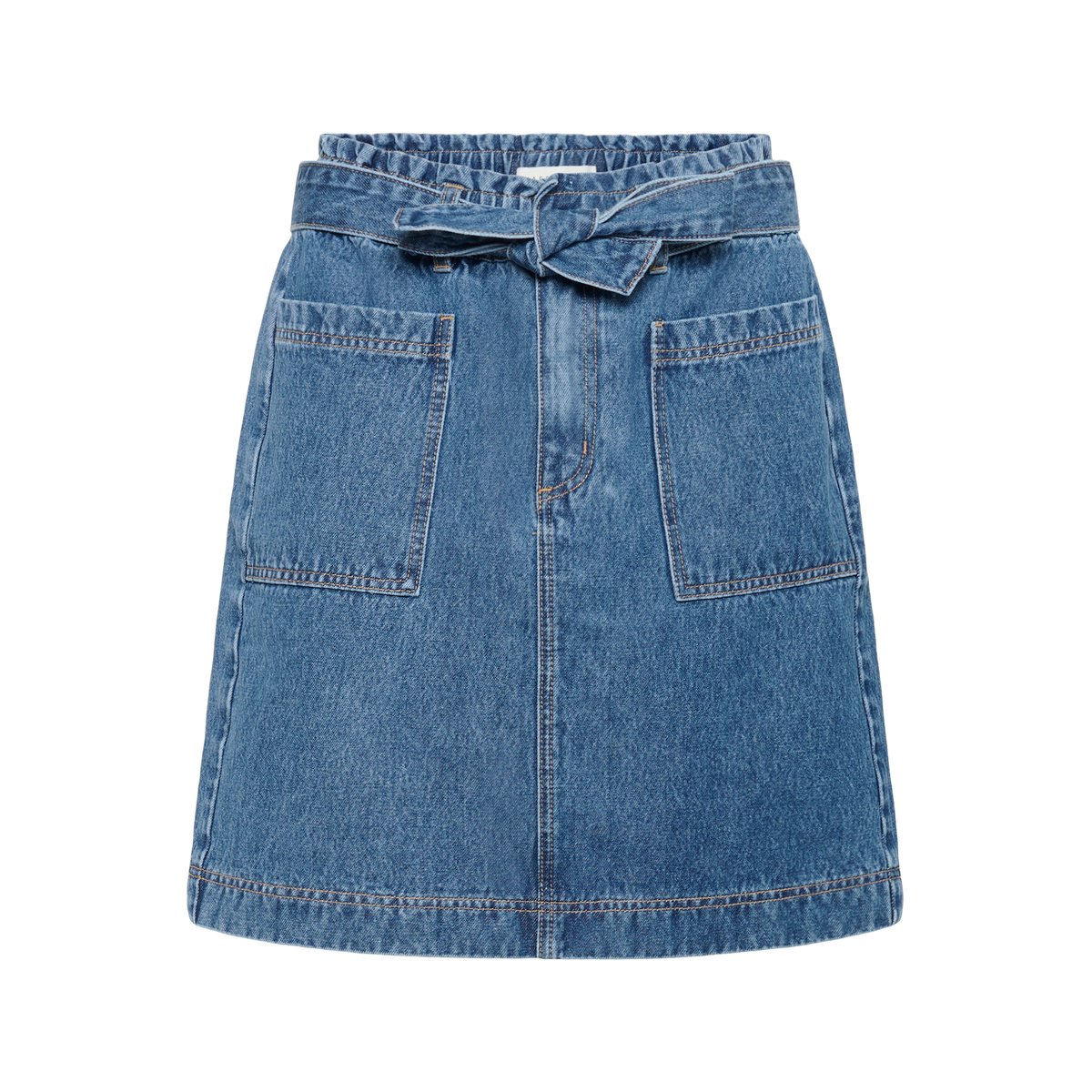 Jupe en jean bleu blue denim, KAFFE