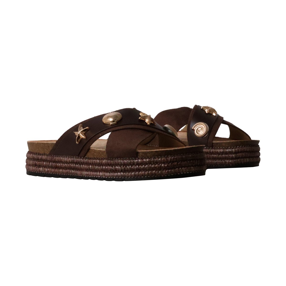 Sandales à Enfiler marron, ENZA NUCCI