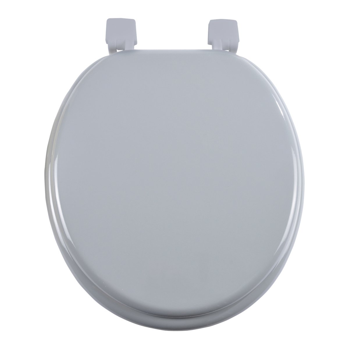 Abattant WC Gris MDF – Charnières Plastiques – 47 x 37 cm gris, EDEN