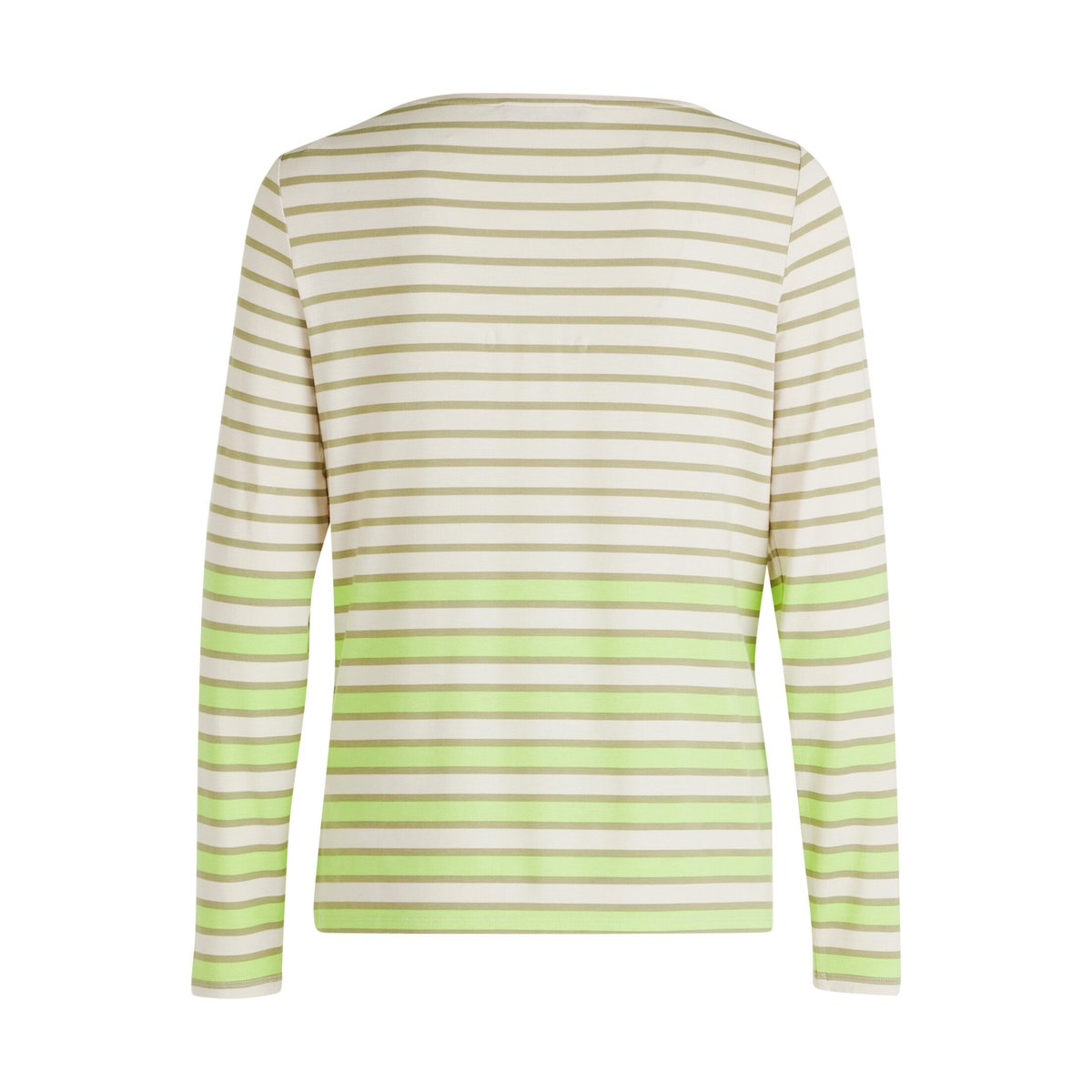 T-shirt à rainures à encolure bateau khaki/green, BETTY BARCLAY