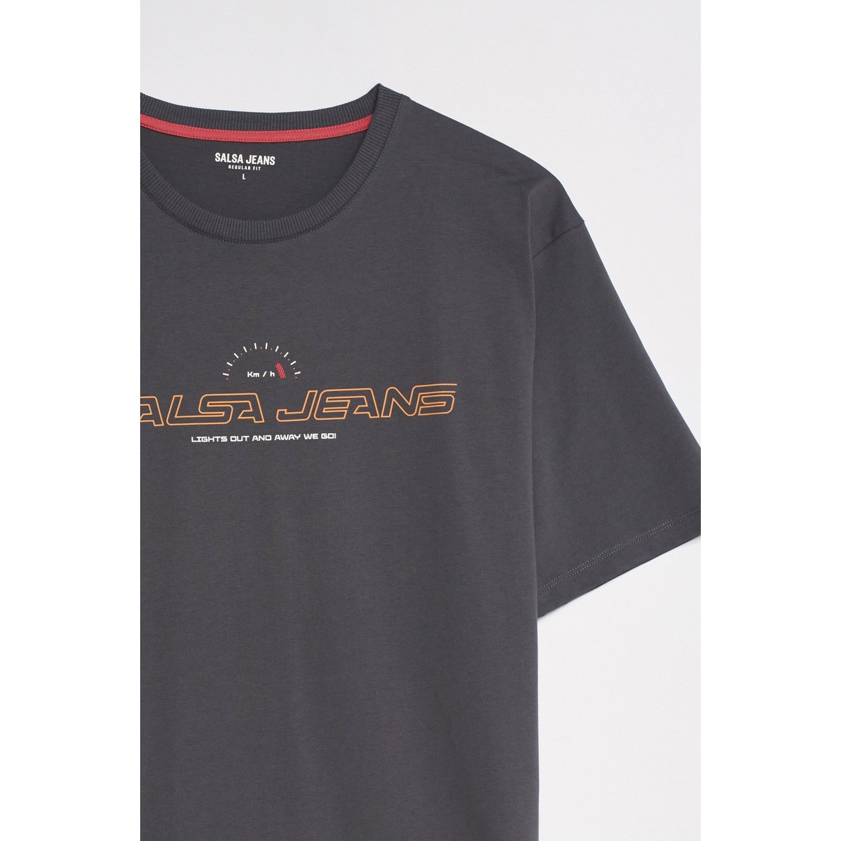 T-SHIRT AVEC BRANDING gris, SALSA JEANS