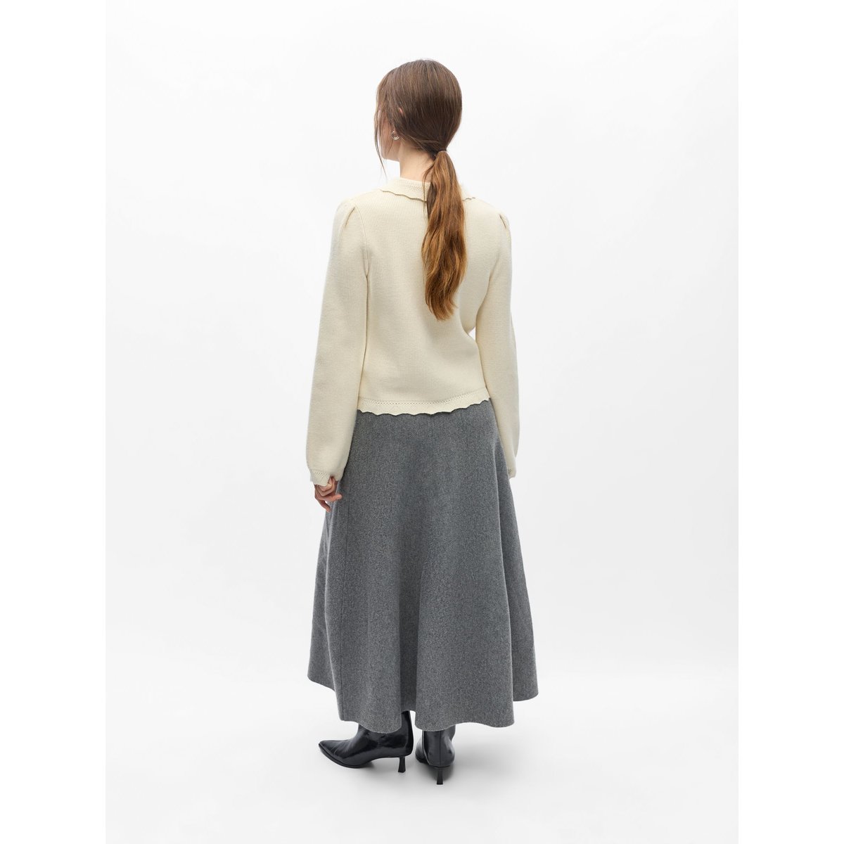 Cardigan En Maille gris - birch1, OBJECT