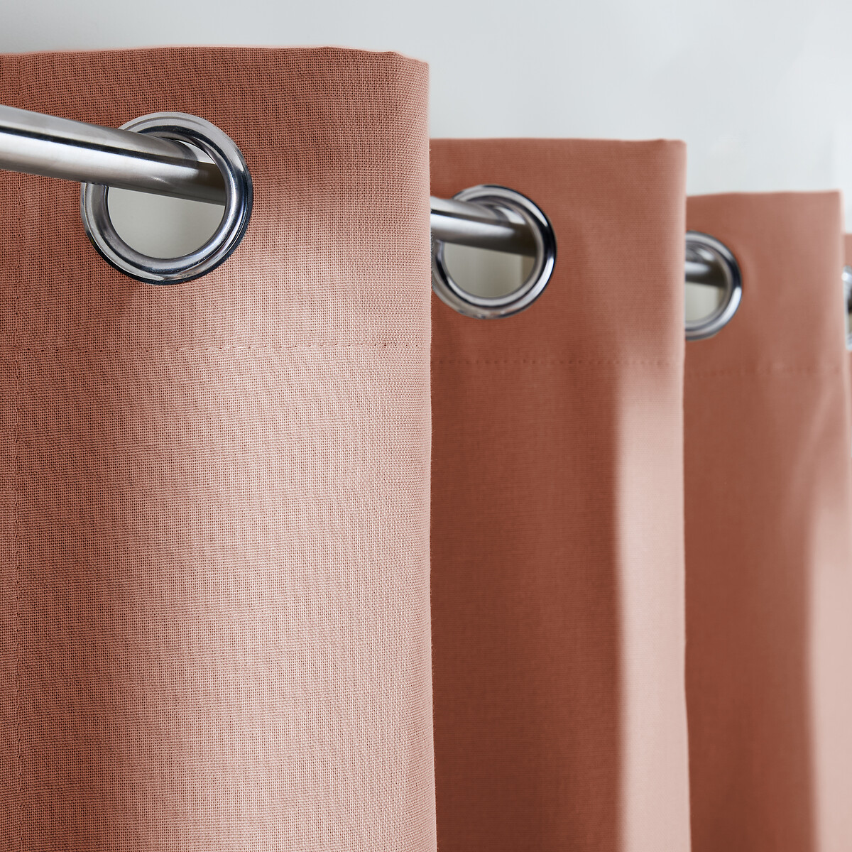 Scenario Blackout Radiator Curtain in Cotton with Eyelets sienna, LA REDOUTE INTERIEURS