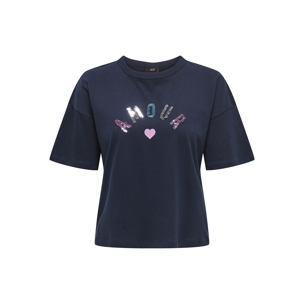 T-shirt maniche corte blu marino, JDY