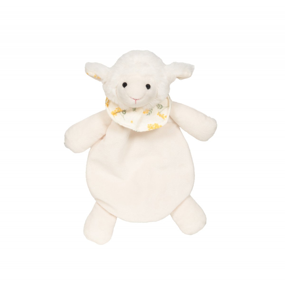 Coffret doudou Mouton et lange en gaze de coton crème / ivoire, AMADEUS LES PETITS