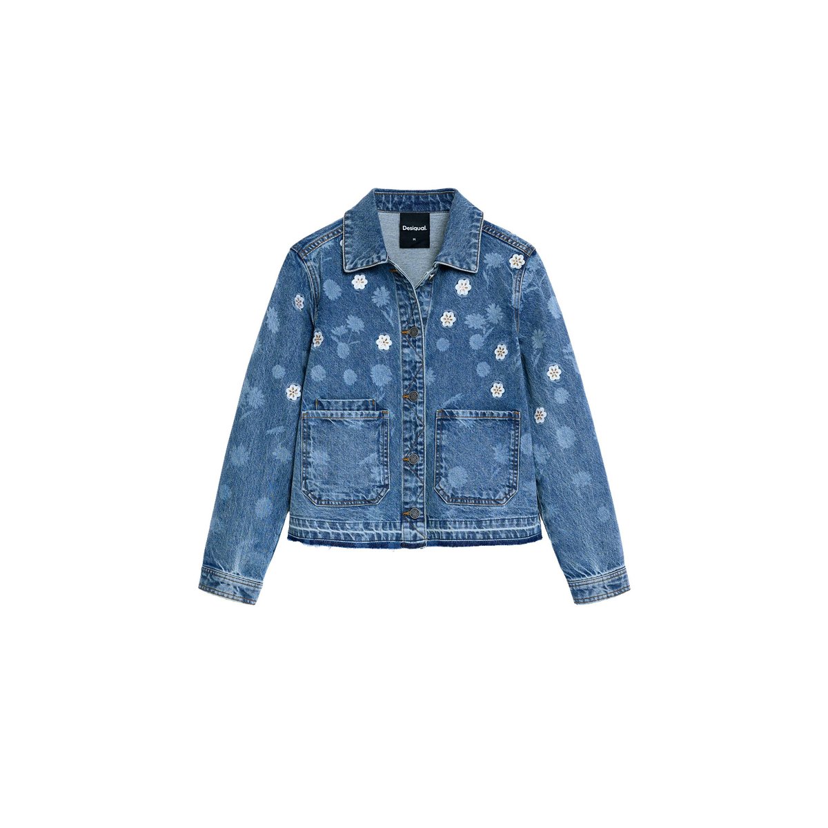 Veste en denim 100 % coton bleu clair, DESIGUAL