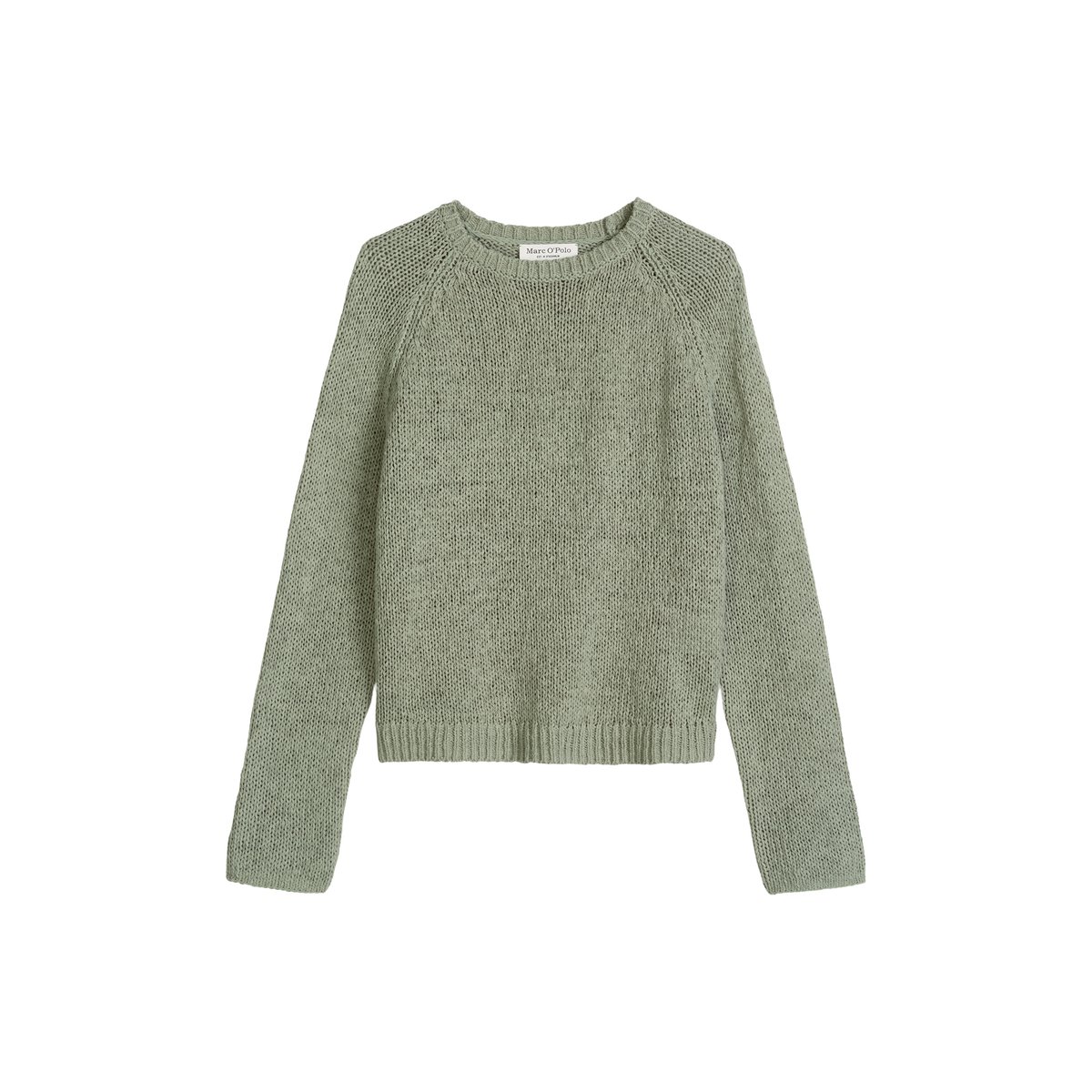 Pull oversize en fil à bandelettes vert clair, MARC O'POLO