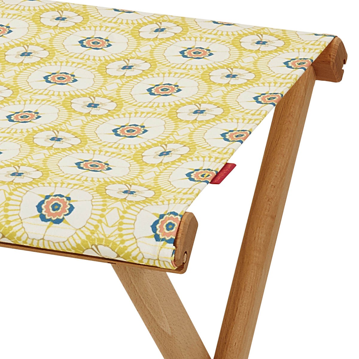 Pliant pêcheur en eucalyptus et toile outdoor, LOU jaune, VENT DE BOHÈME