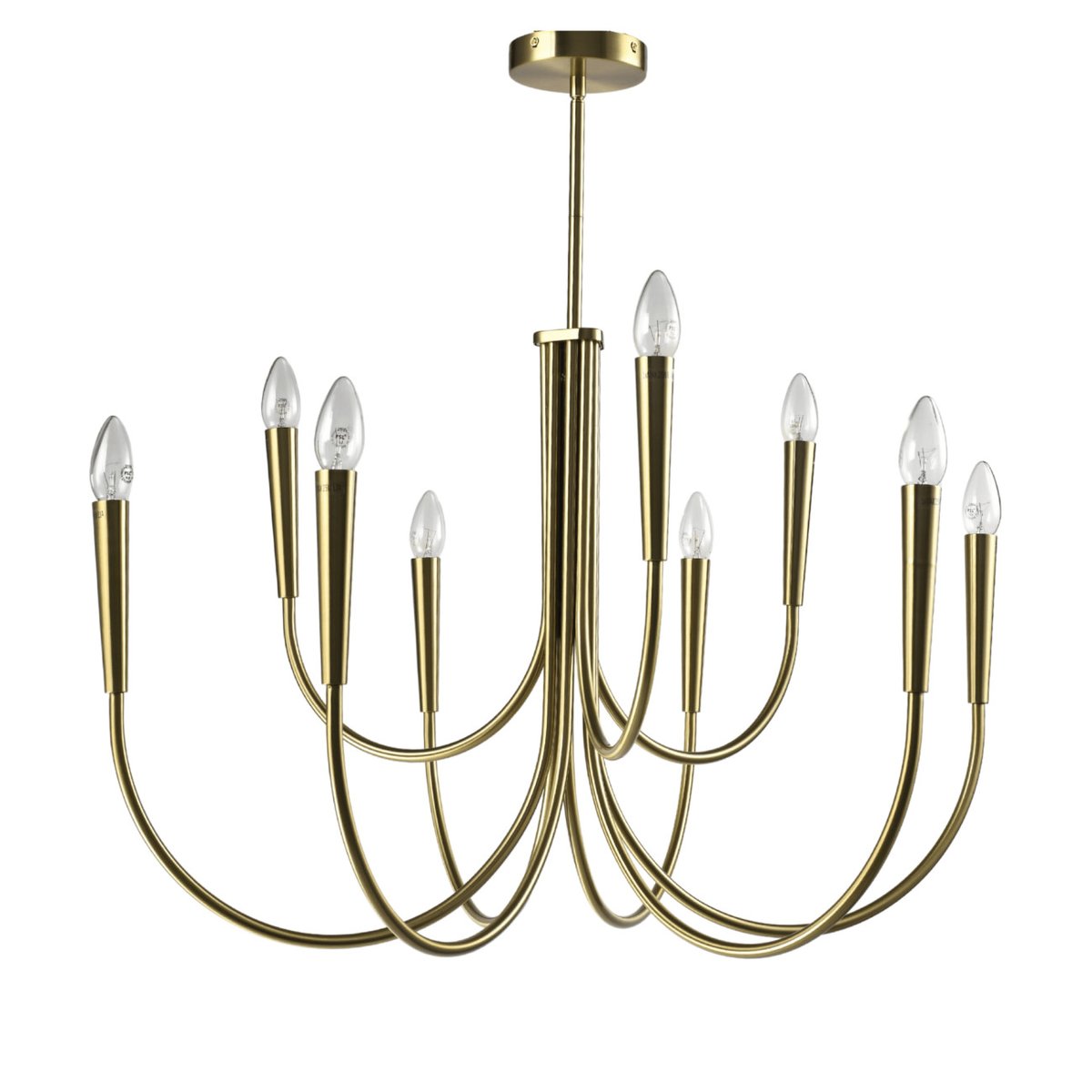 Lustre doré bras multiples 9 lumières - KAELISMA doré, KOSILUM