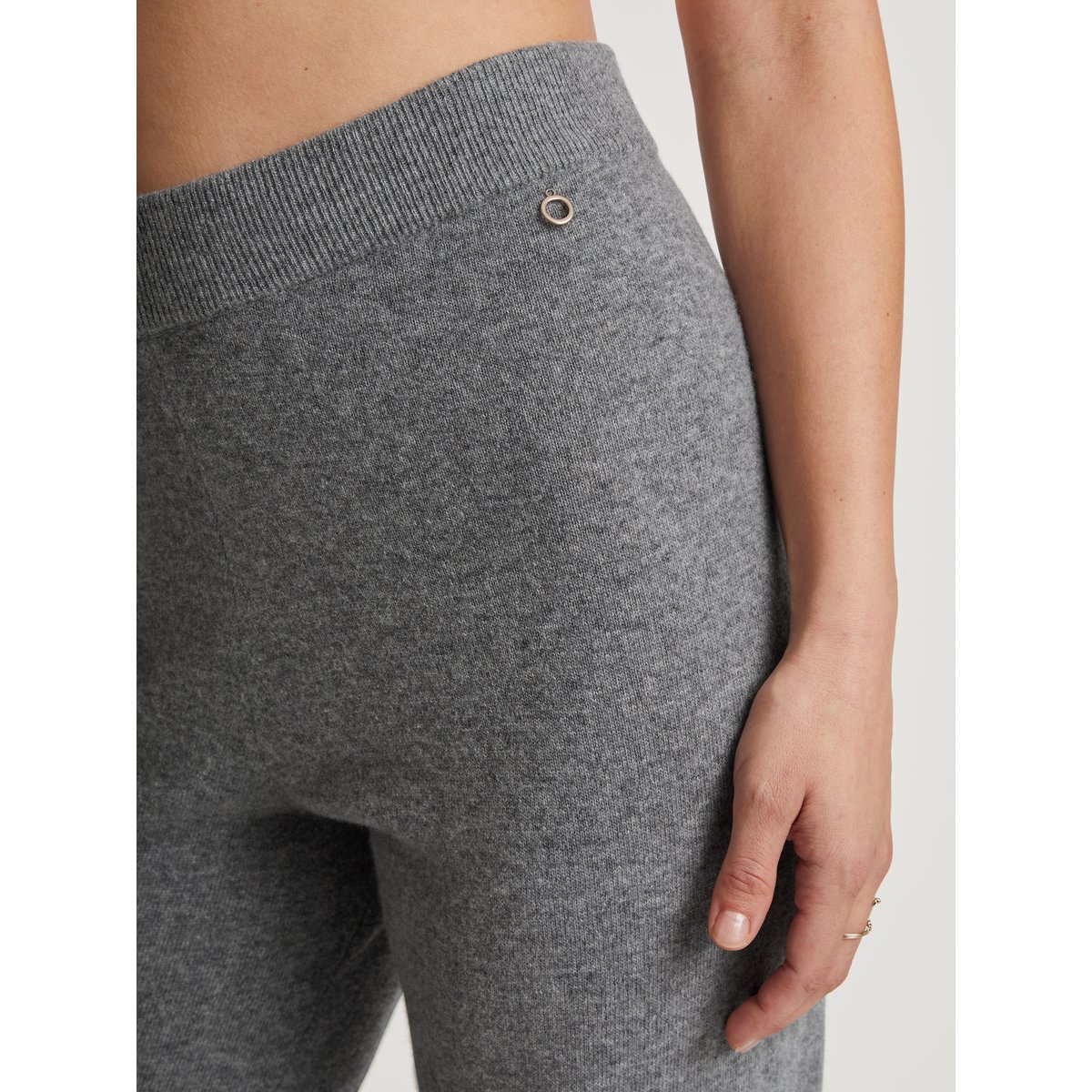 Pantalon tricoté en laine vierge Laine THE COSY COLLECTION cosy grey melé, CALIDA