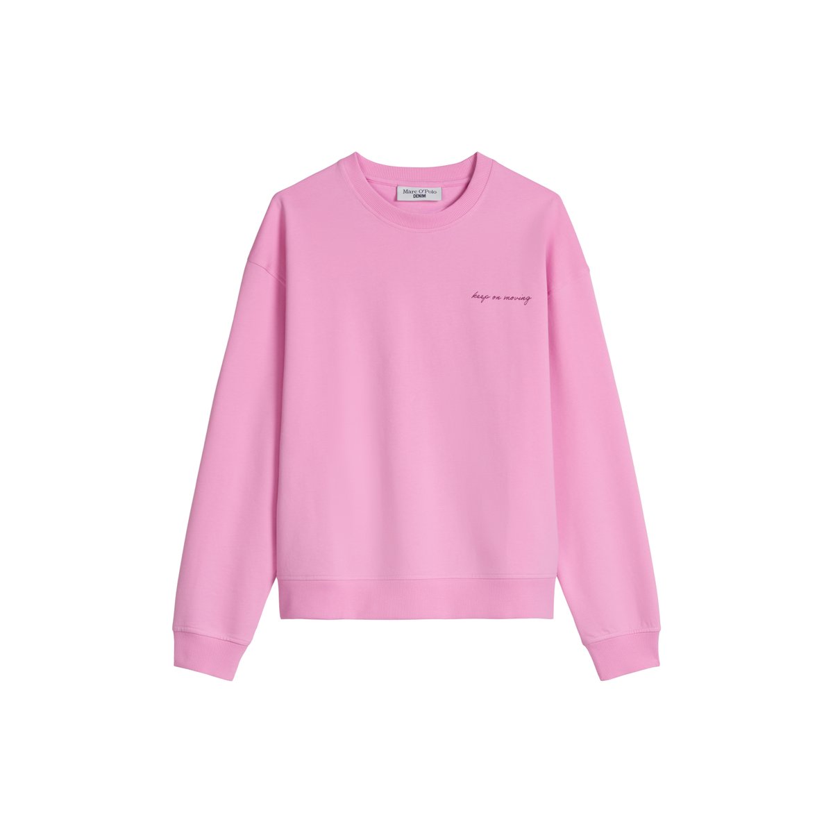 Sweat-shirt surdimensionné avec un imprimé marquant dans le dos rose, MARC O’POLO DENIM