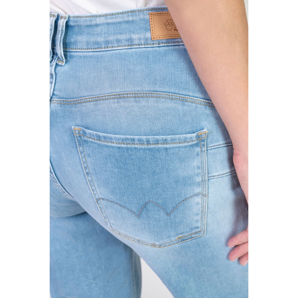 Jeans loose, large pulp wide leg , 7/8ème blue, LE TEMPS DES CERISES