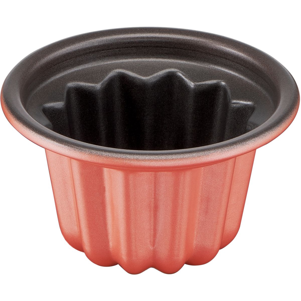 Moule à cannelé Creabake trio cannelés 7.4 cm gris et orange, TEFAL