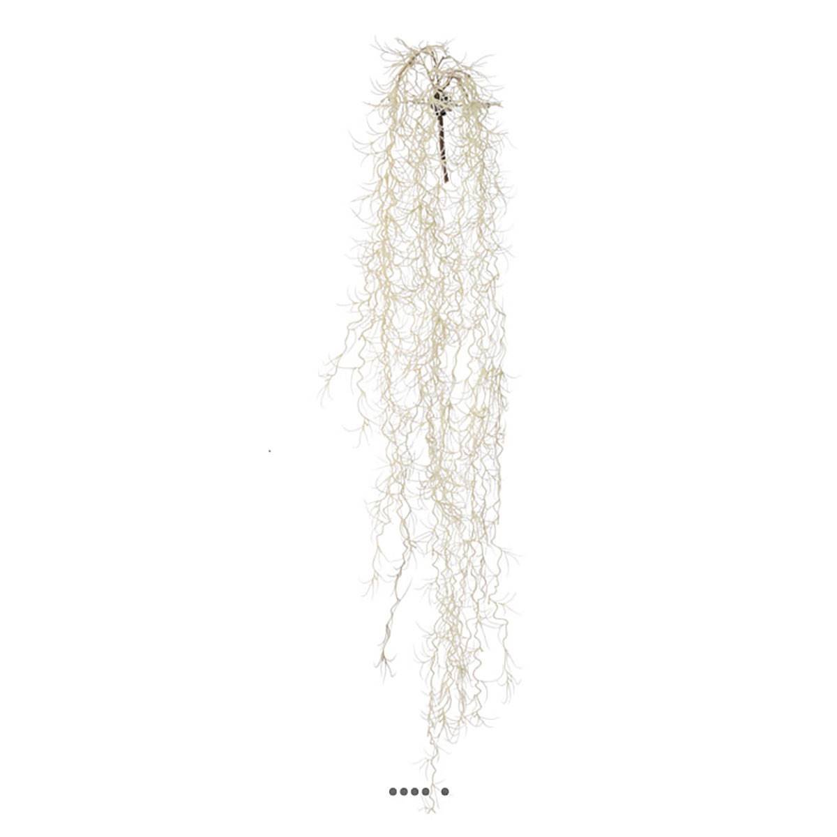 Chute de tillansia artificiel L 80 cm blanc v002227, ARTIFICIELLES