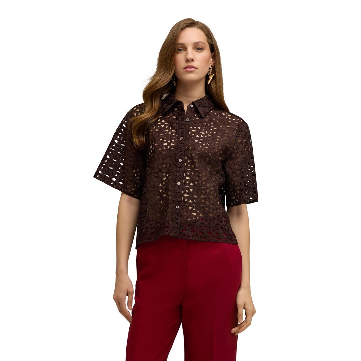Chemise boxy rouge, MOTIVI