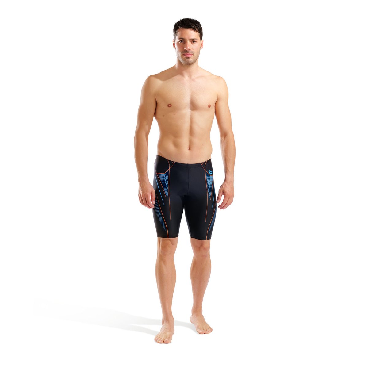 Jammer de bain pour homme arena Feel Neo Stream black-turquoise-team orange, ARENA