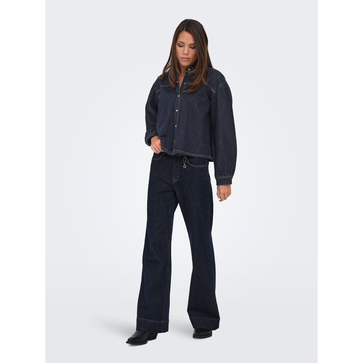 Chemise En Denim dark blue denim, ONLY