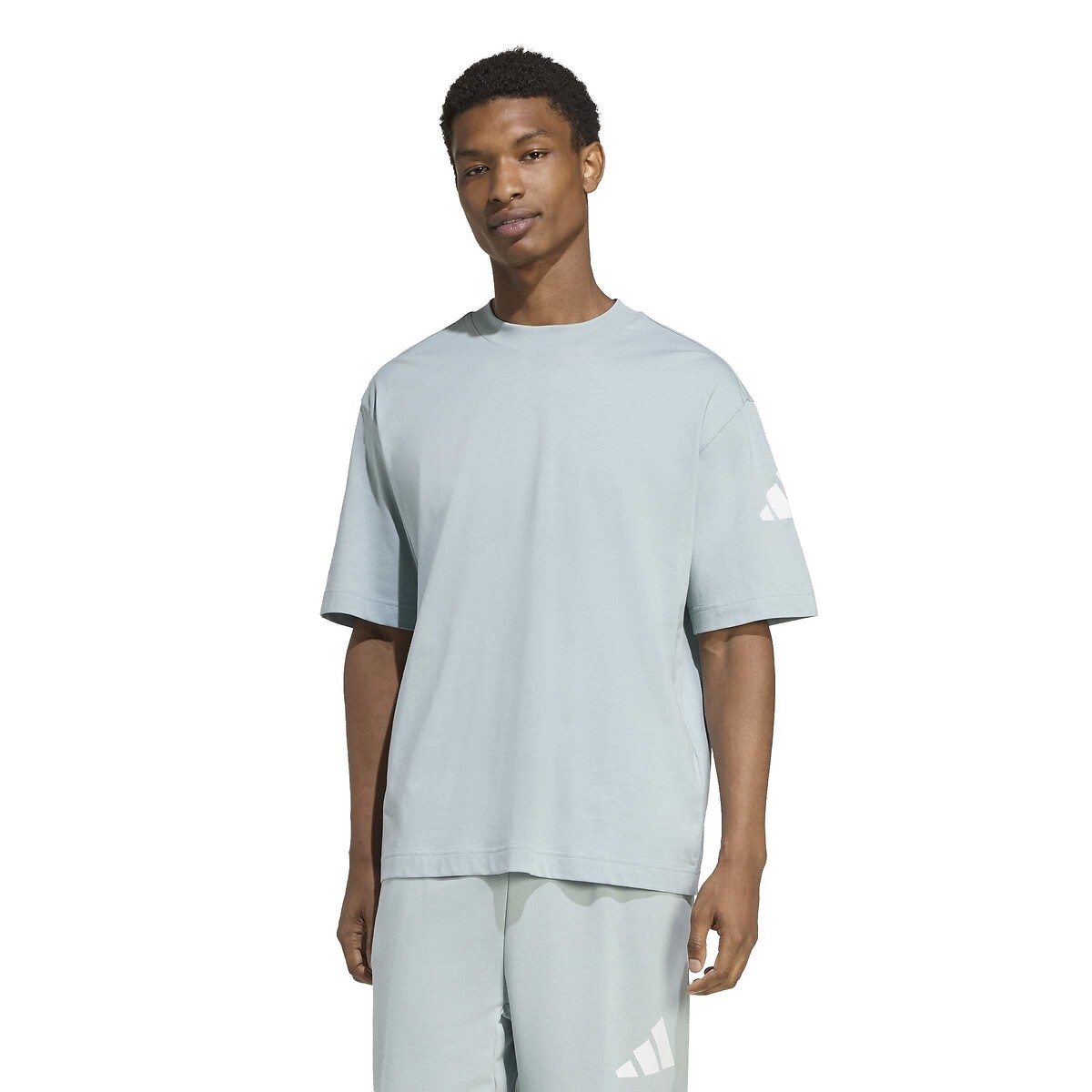T-shirt manches courtes Essentiel Loose Fit sauge, ADIDAS SPORTSWEAR