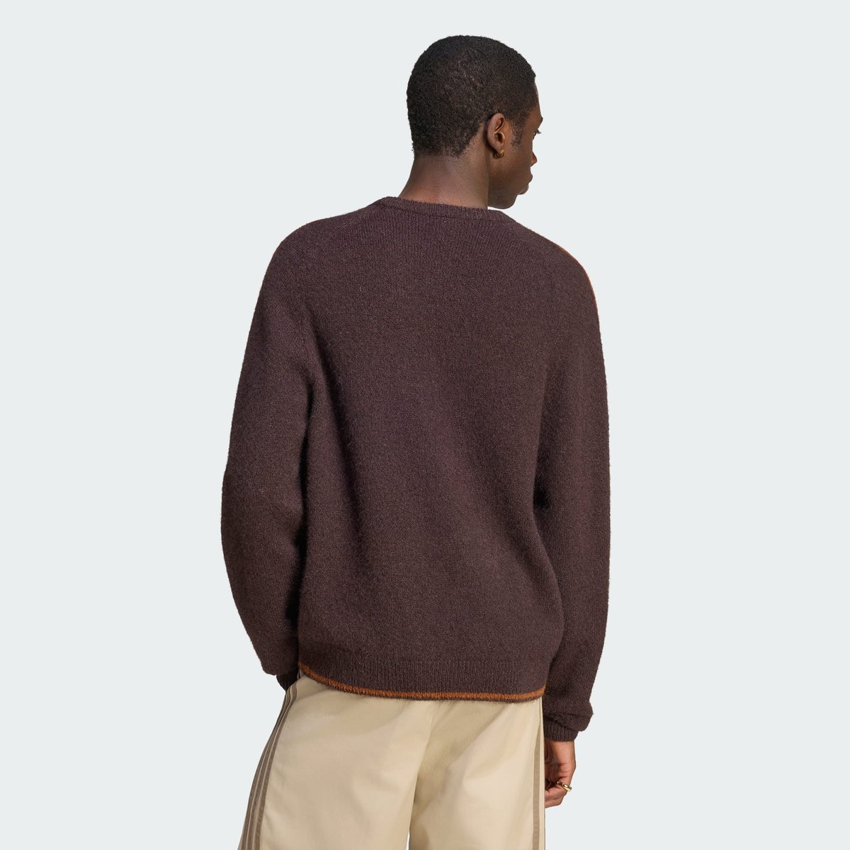 Sweat-Shirt Ras-Du-Cou Maille Pelucheuse 3 Bandes Sweat-Shirt Ras-Du-Cou Maille Pelucheuse 3 Bandes aurora coffee, adidas Originals