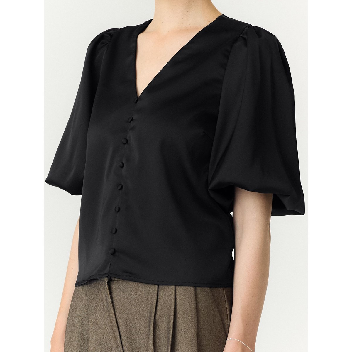 Top noir - black1, YAS