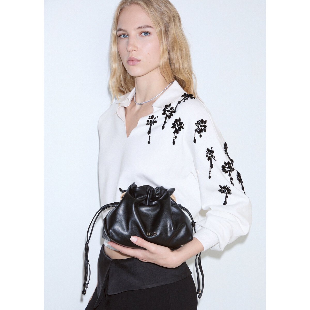 Sac porté épaule Riccy petit format noir, LIU JO