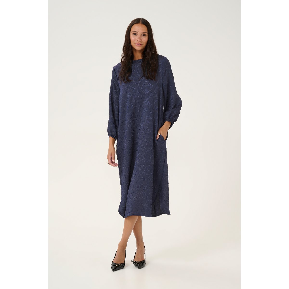 Dress bleu midnight marine cc, KAFFE