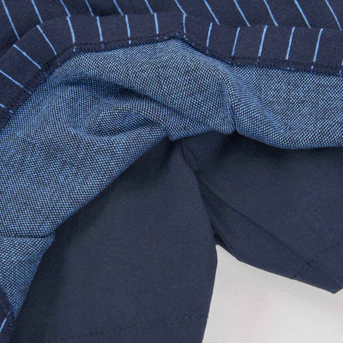 Jupe en maille rayée bleu, BOBOLI
